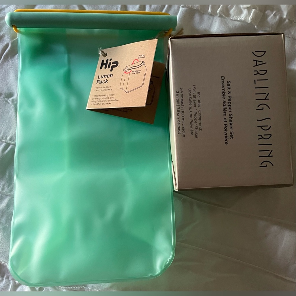 Hip Lunch Pack and salt and pepper shakers
